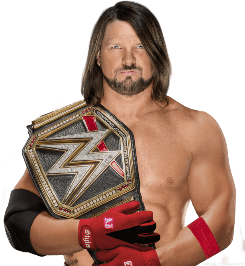Aj Styles Wwe Champ - Shane Mcmahon Wwe Champion Clipart (861x927), Png Download
