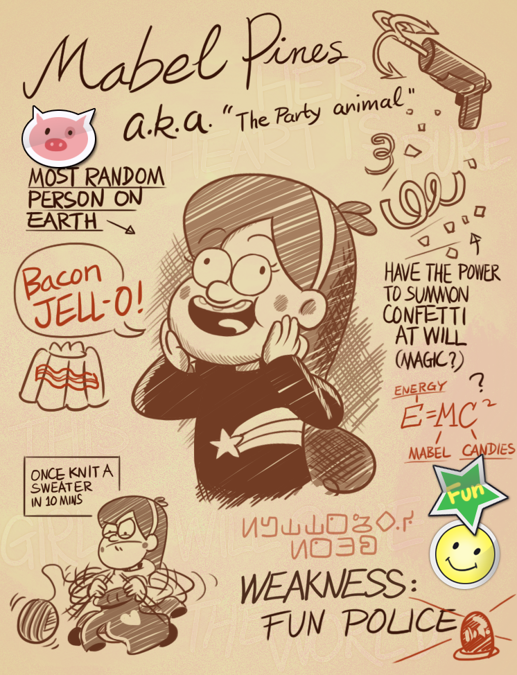 Little Did They Know - Gravity Falls Journal 3 Mabel Clipart (746x974), Png Download
