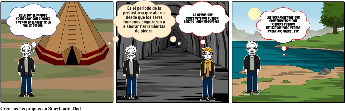 Historieta Edad Piedra - Cartoon Clipart (1164x385), Png Download