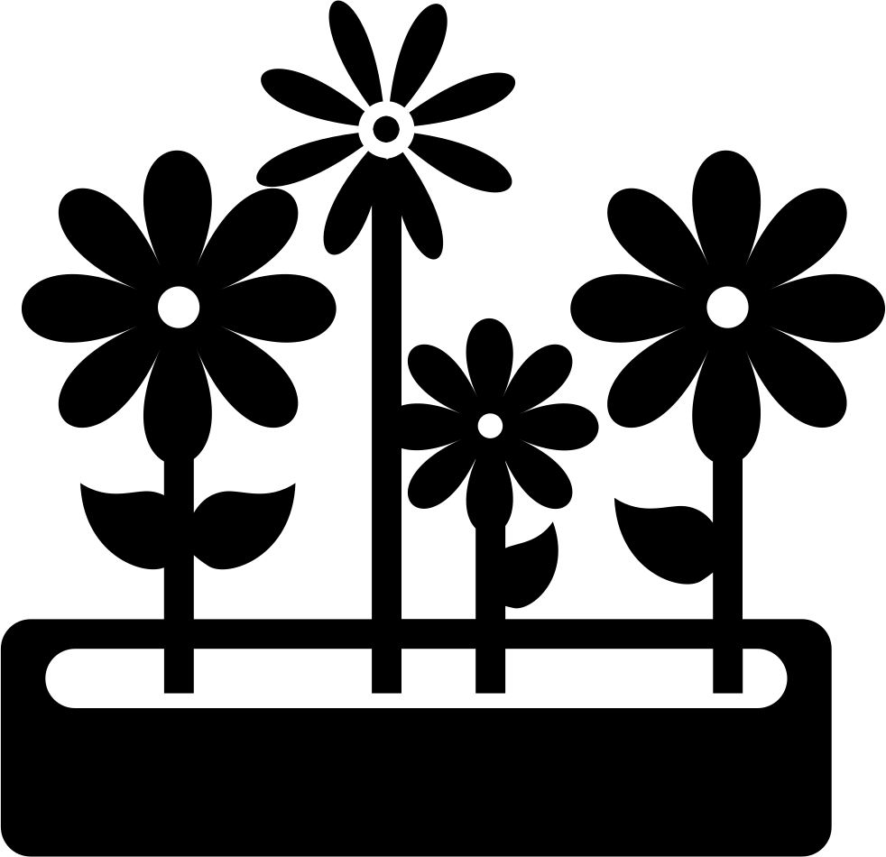 Png File Svg - Flower Garden Icon Clipart (982x950), Png Download