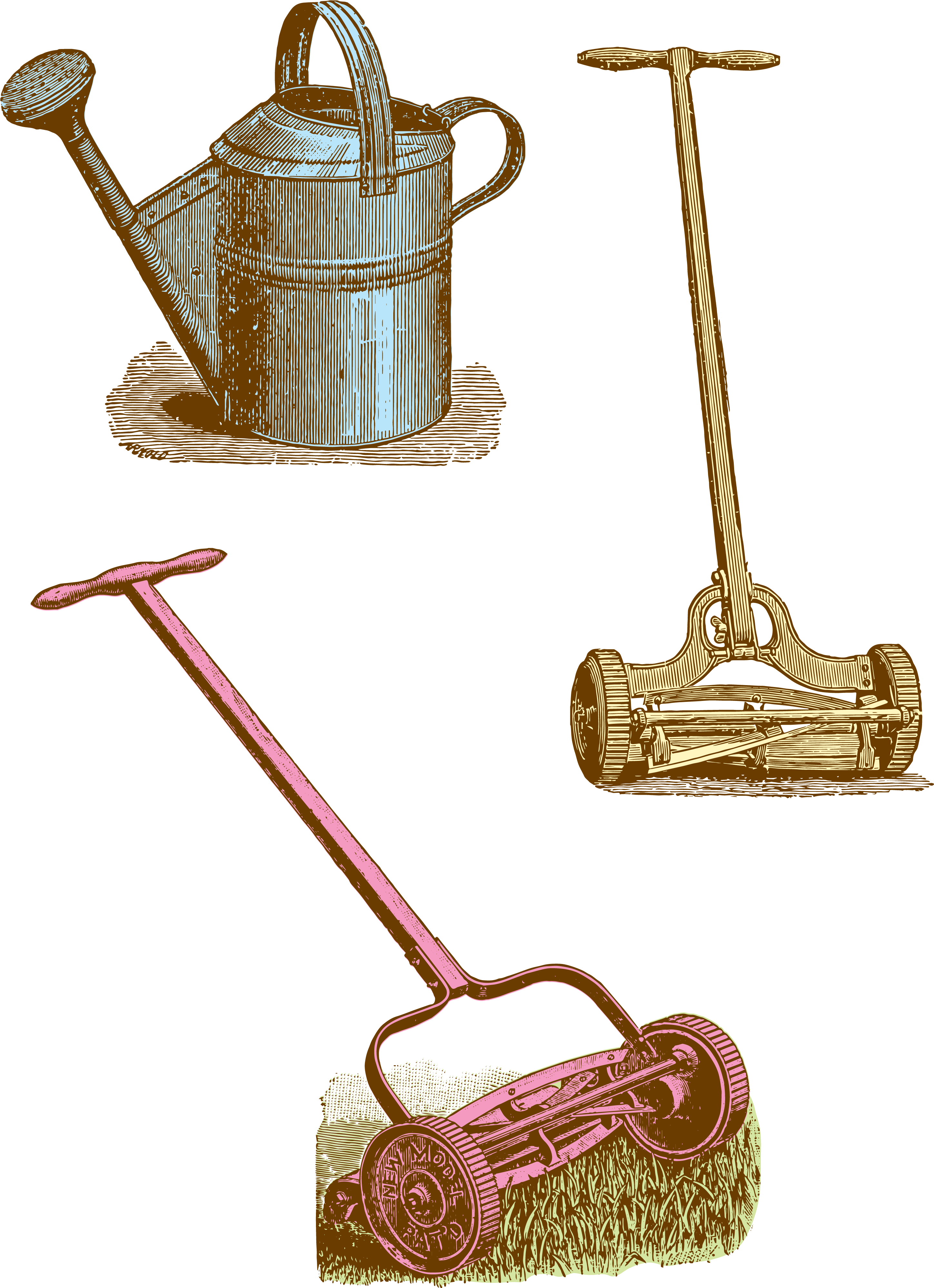 Jpg Download - Vintage Garden Tools Png Clipart (2910x4010), Png Download