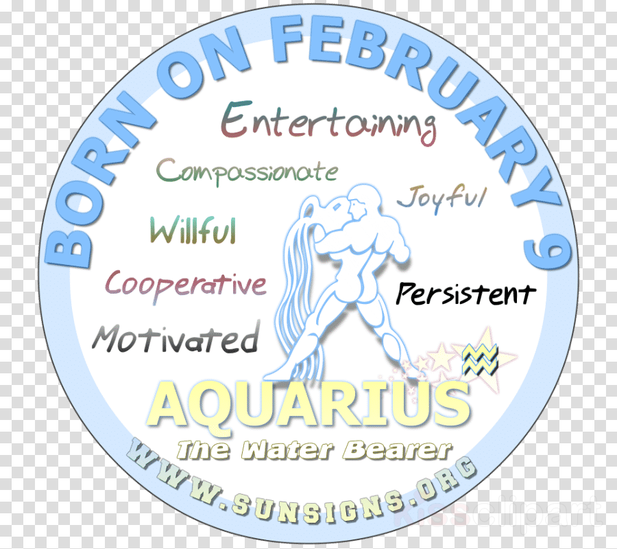 January 14 Birthday Personality Clipart Aquarius Astrological - Label - Png Download (900x800), Png Download