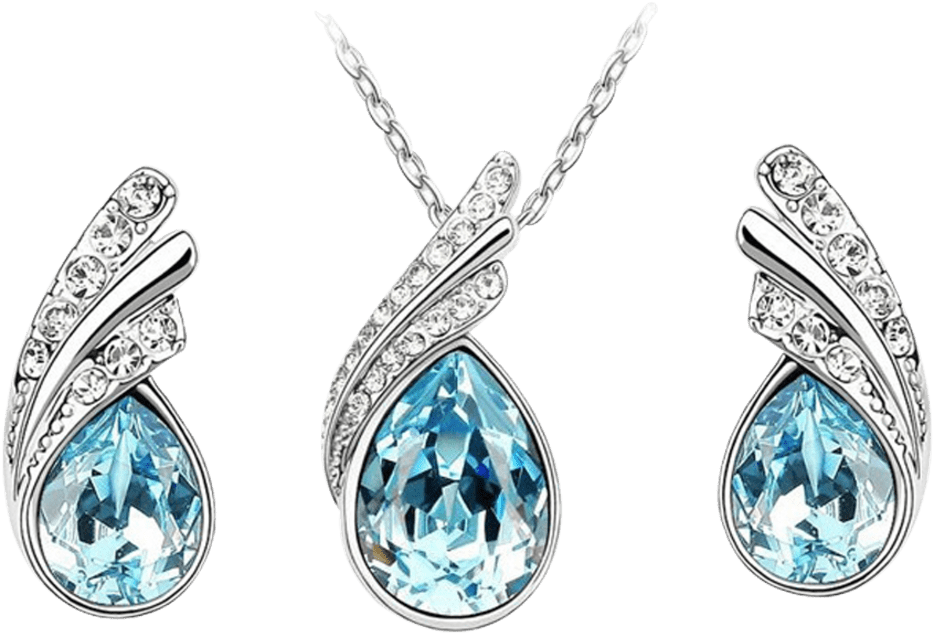 Hollywood Sensation Caribbean Necklace And Earring - Beautiful Jewellery Clipart (1104x1104), Png Download
