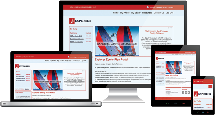 Global Shares Participant Portal On Any Device - Gps Tracker Voor Inbouw Clipart (850x510), Png Download