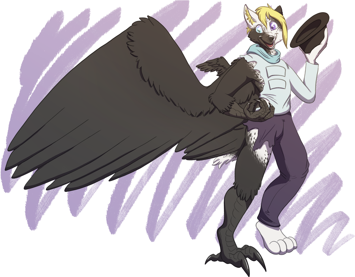 [t] Wolf Or Raven - Illustration Clipart (1280x933), Png Download