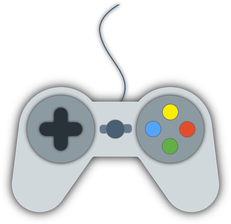 Video Game Controller - Palanca De Videojuegos Dibujo Png Clipart (743x720), Png Download