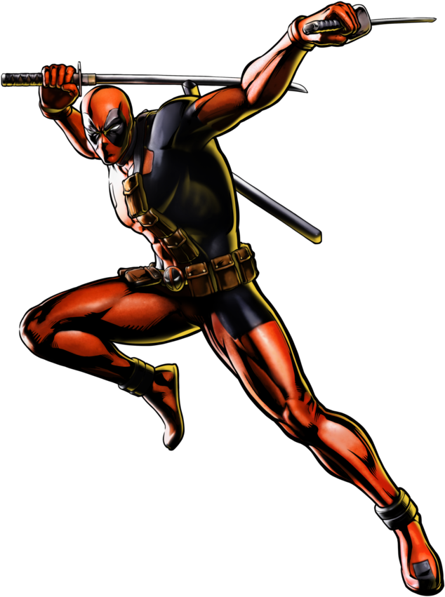Deadpool Clipart Comic Book Character - Deadpool Ultimate Marvel Vs Capcom 3 - Png Download (806x990), Png Download