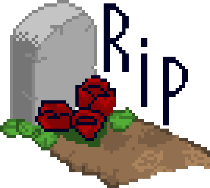Rip - Rip Pixel Art Clipart (670x620), Png Download