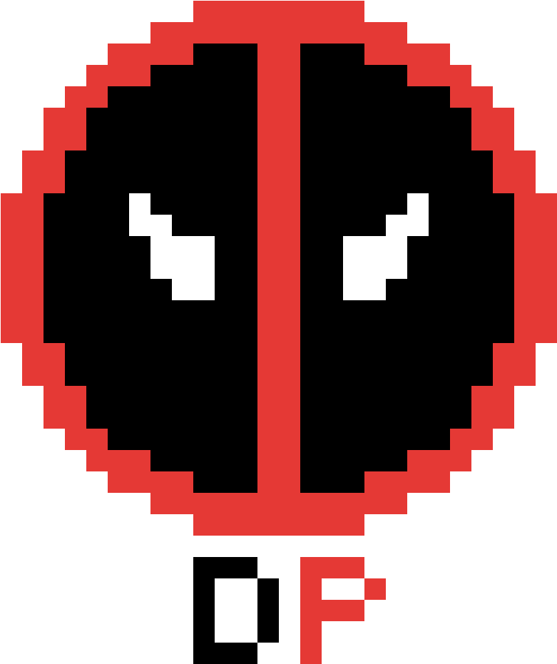 Deadpool Logo - Deadpool Logo Pixel Art Clipart (1200x1200), Png Download