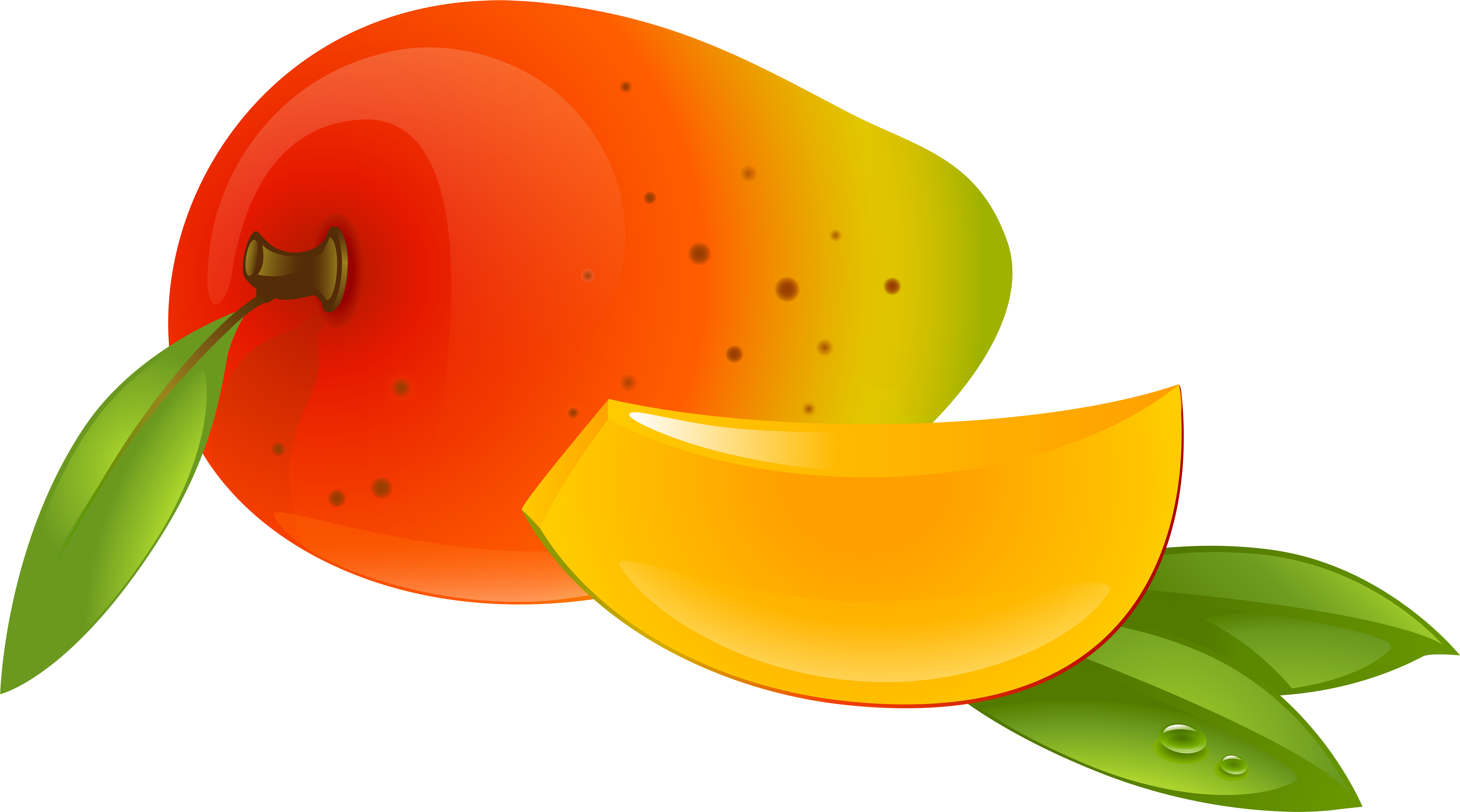 Mango Png Dibujo Clipart (8000x4449), Png Download