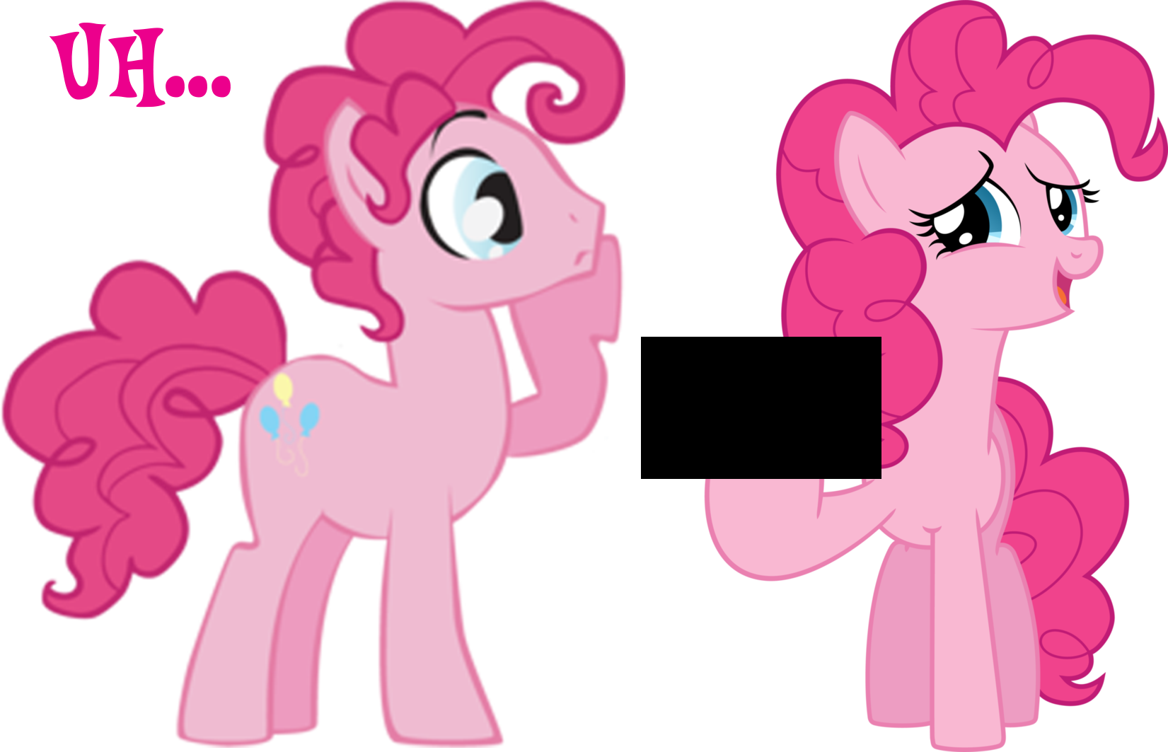 Bubble Berry, Censored, Edit, Implying, Middle Finger, - My Little Pony Pinkie Pie And Bubble Berry Clipart (1651x1063), Png Download