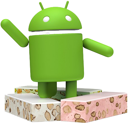 Google Unwraps Android Nougat - Android 7.0 Nougat Png Clipart (760x730), Png Download
