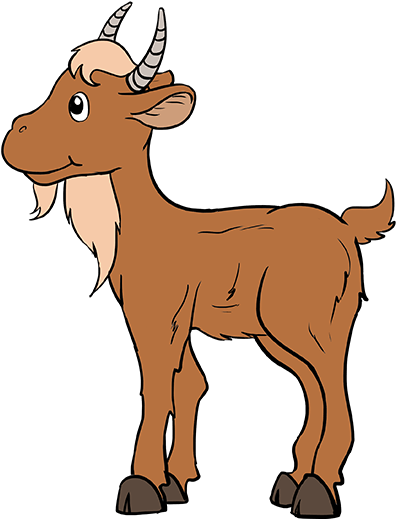 Png Free Download Best - Cartoon Goat Png Clipart Transparent Png (678x600), Png Download