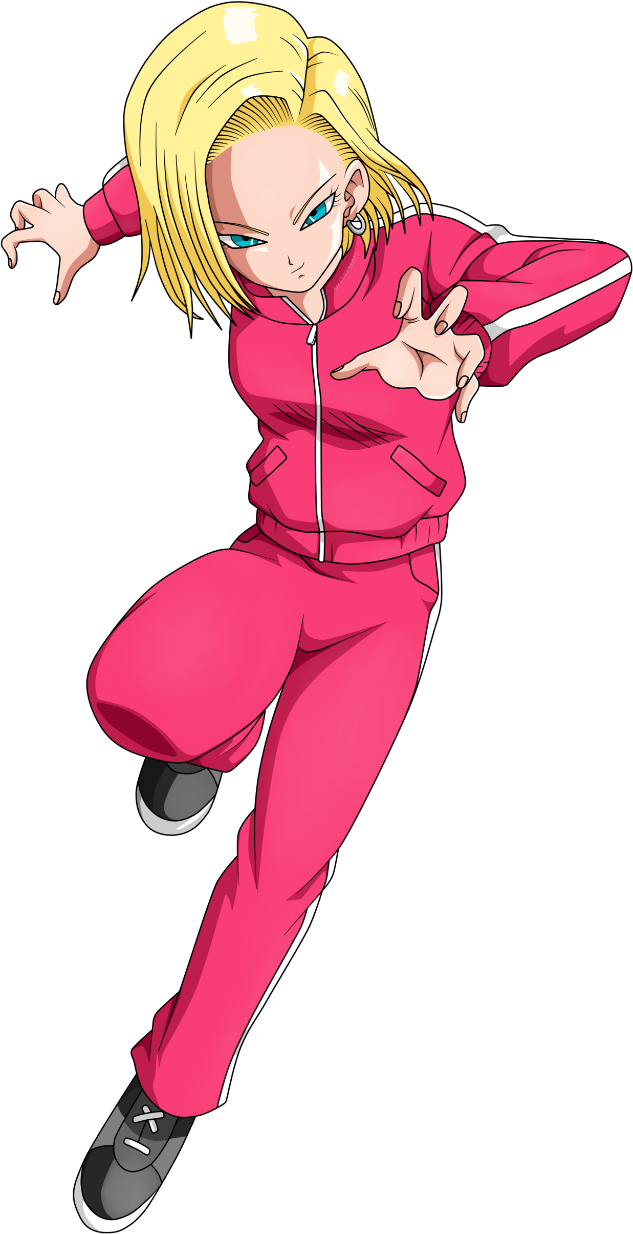 Android 18 Png - Dragon Ball Super Androide 18 Clipart (1600x2494), Png Download