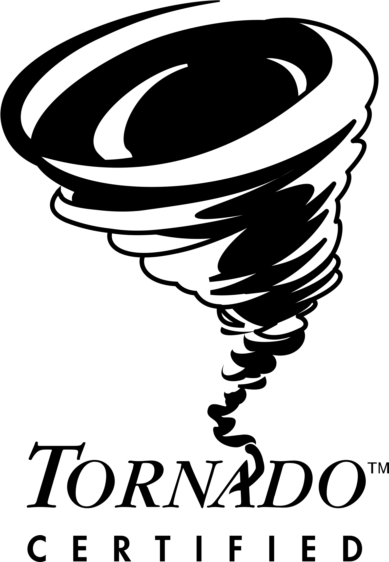Tornado Certified Logo Png Transparent - Торнадо Вектор Clipart (2400x2400), Png Download