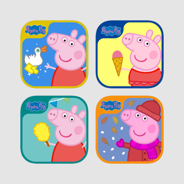 Peppa Pig Collection On The App Store - Peppa Pig Botas Doradas Juego Clipart (630x630), Png Download