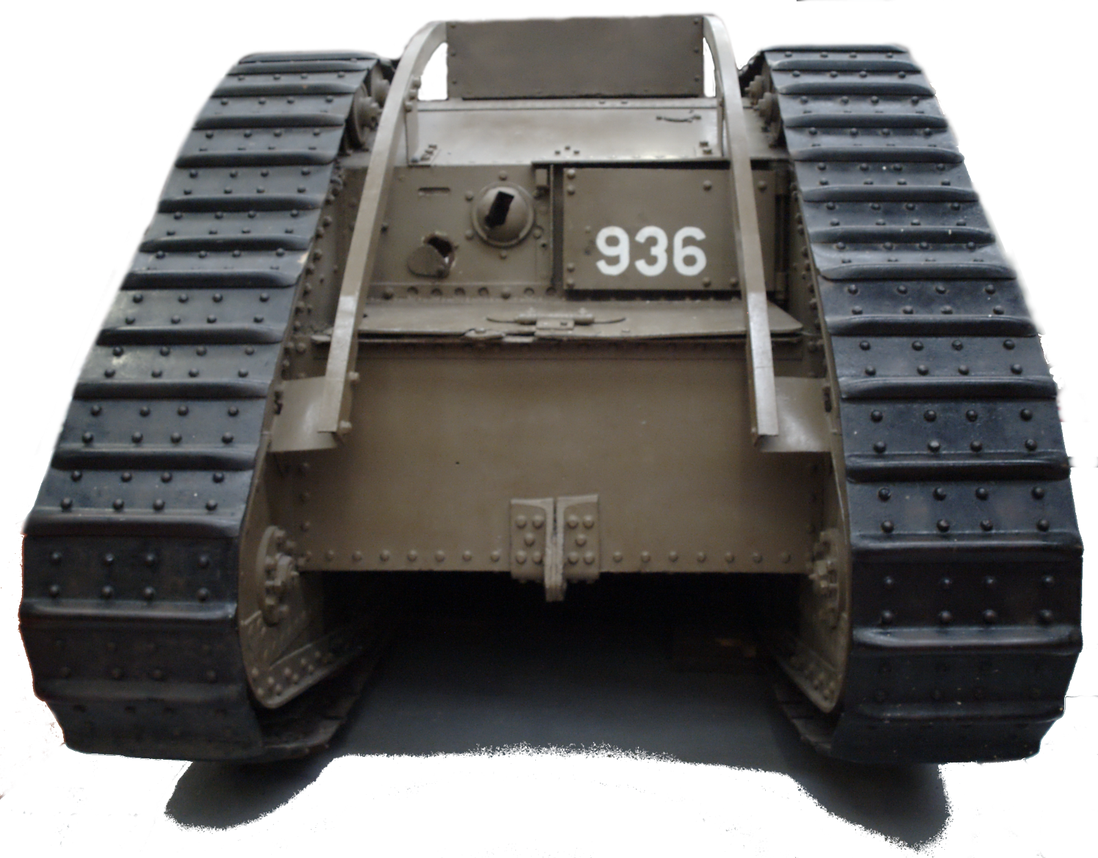 Mk Ix Tank Front1 - Tank Front View Png Clipart (1600x1250), Png Download