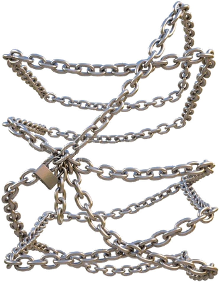 Chains Chain Lock Locks Metal Steel Heavy Locked Locked - Chains Tumblr Transparent Clipart (1024x1024), Png Download