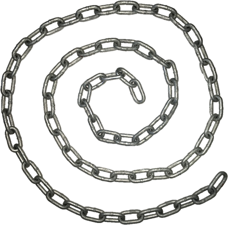 1/4 X 80" Galvanized Chains - Old Smith Long Belt And Wesson Cuff Clipart (1125x1125), Png Download
