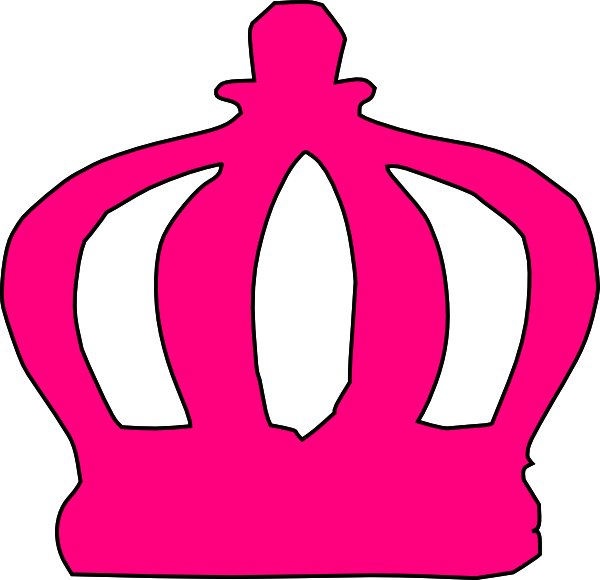 Pink - Princess - Crowns - Logo - Crown And Tiara Cartoon Clipart (600x580), Png Download
