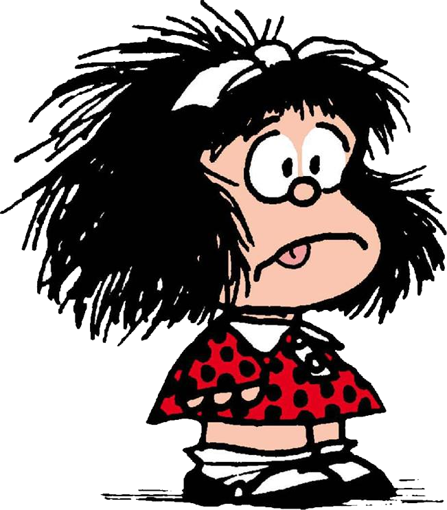 Imágenes De Mafalda Con Fondo Transparente, Descarga - Immagini Di Divertenti Di Donne Esaurite Clipart (651x742), Png Download
