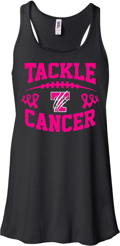 Ladies Tvpw Tackle Cancer Tank Clipart (422x866), Png Download