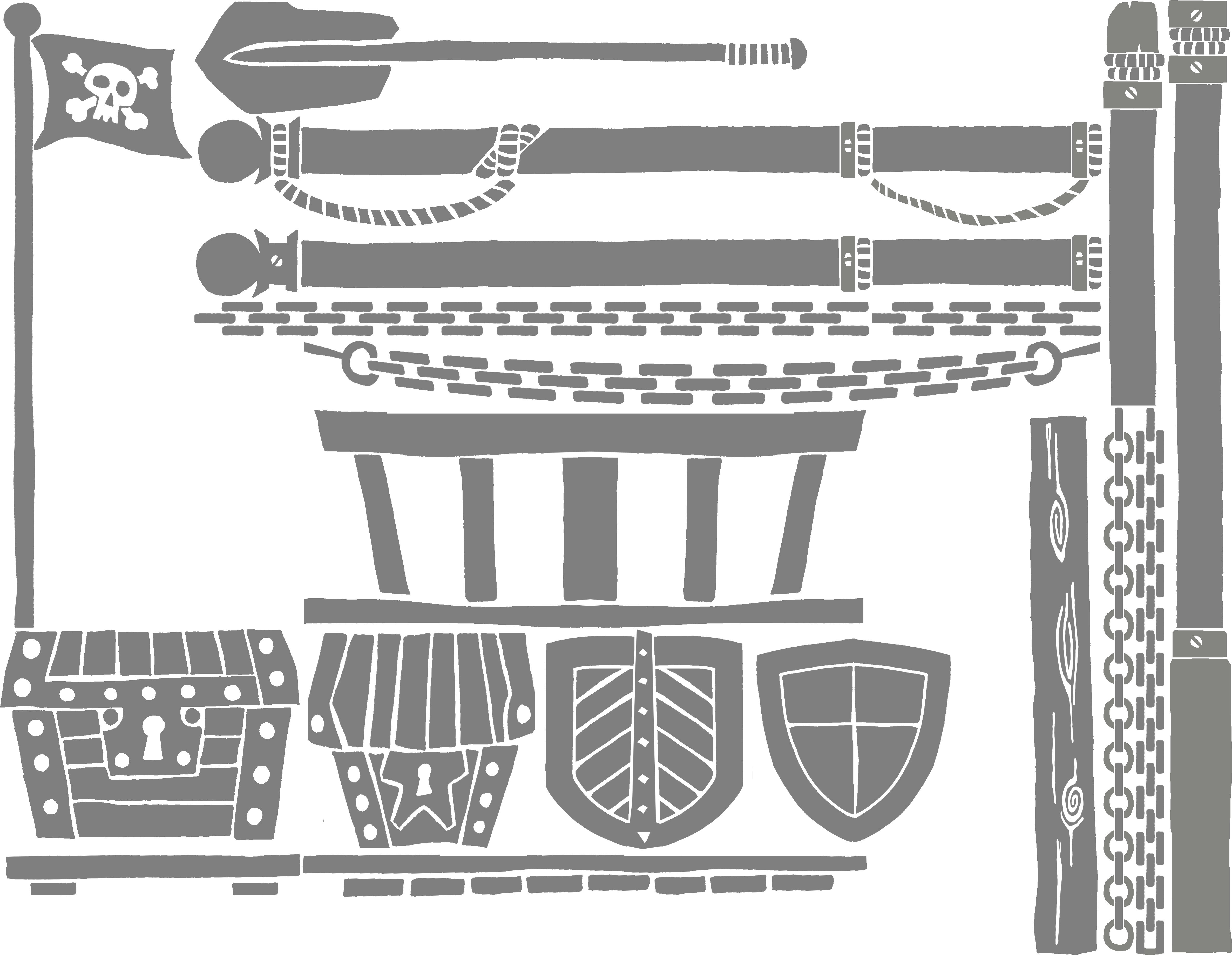 And Chains - Canoe Clipart (4758x3684), Png Download