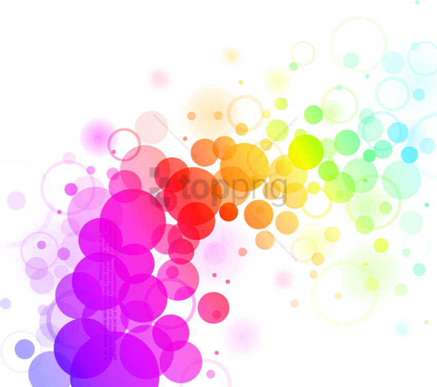 Abstract Colors Png File - Abstract Colorful Dots Background Clipart (676x599), Png Download