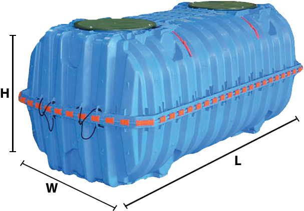Plastic Septic Tanks - Potable Water Tank Materials Clipart (660x467), Png Download