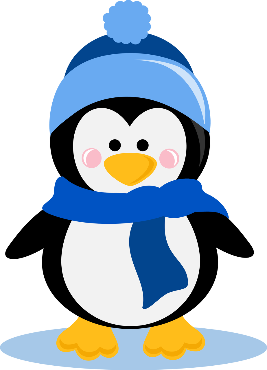 Winter Penguin, $0 - Penguin Clipart - Png Download (923x1280), Png Download