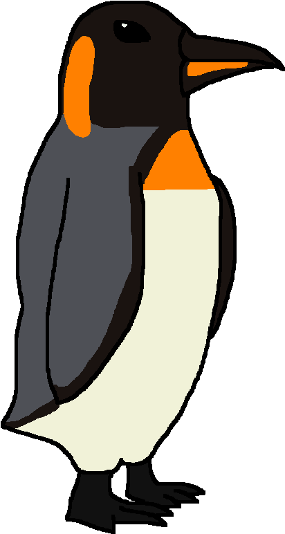424 X 781 12 - King Penguin Clipart (424x781), Png Download