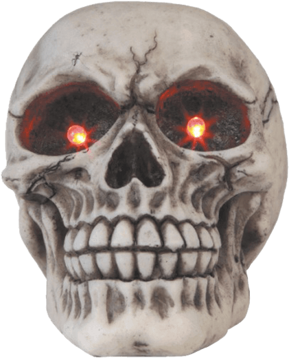 Small Skull With Glowing Eyes - Skull Clipart (555x555), Png Download