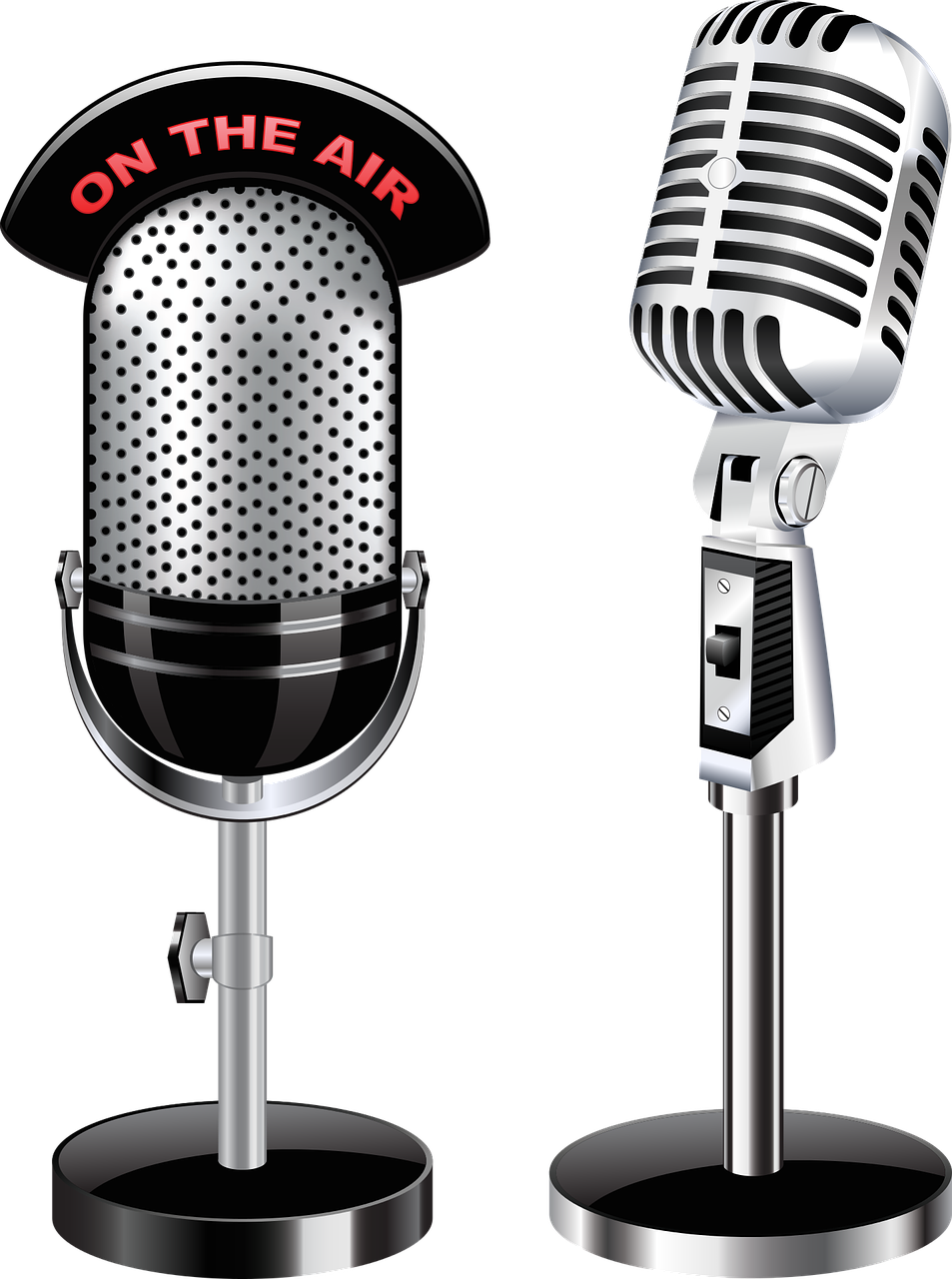 Microfone De Radio Png - Transparent Background Microphone Png Clipart (536x720), Png Download