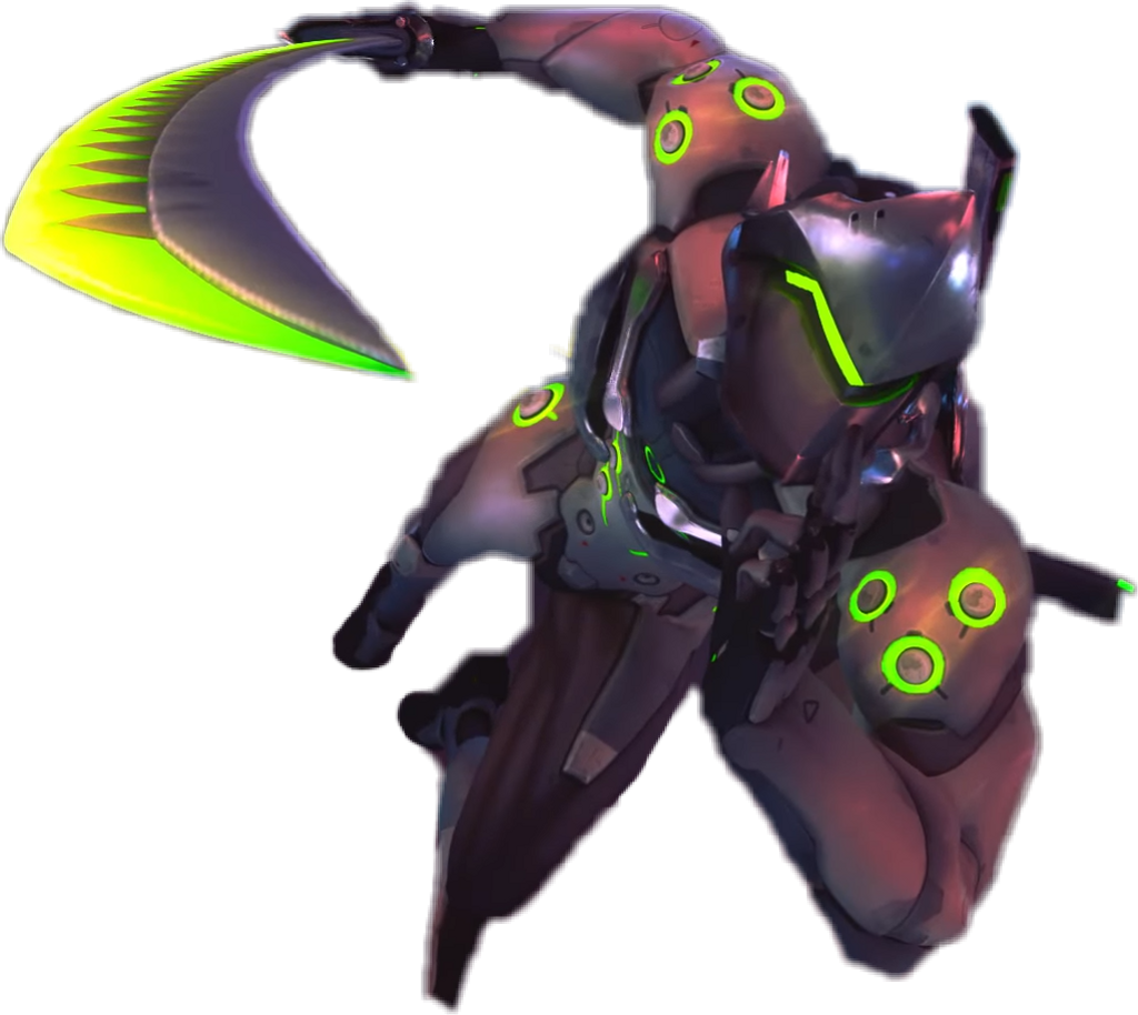 Genji Sticker - Genji Overwatch Png Clipart (1024x914), Png Download