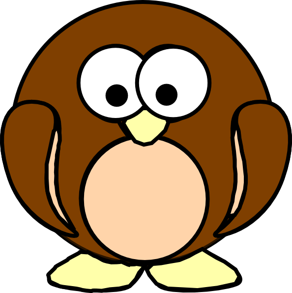 How To Set Use Brown Penguin Svg Vector Clipart (594x596), Png Download