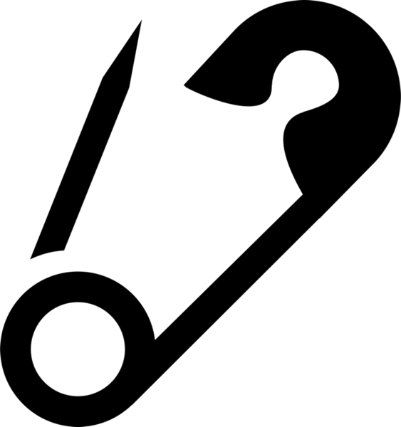 Baby Safety Pin Png Pluspng Clipart (563x600), Png Download