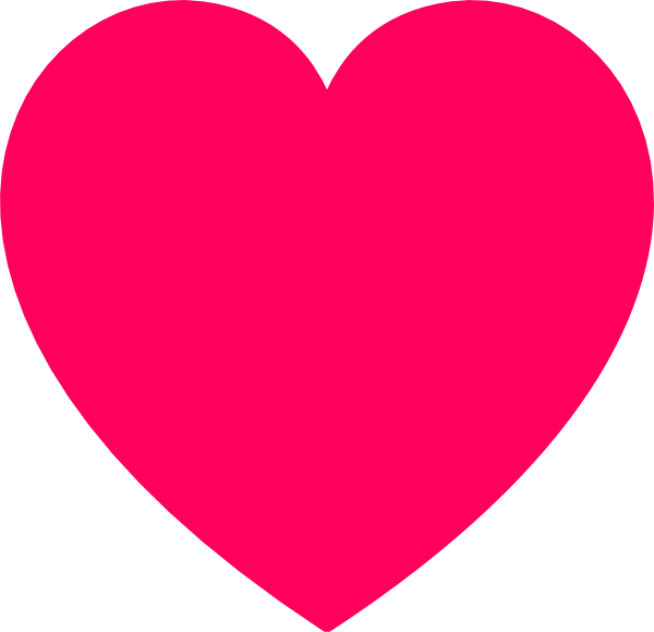 Pink Heart Icon Png Transparent - Heart Clipart (600x580), Png Download