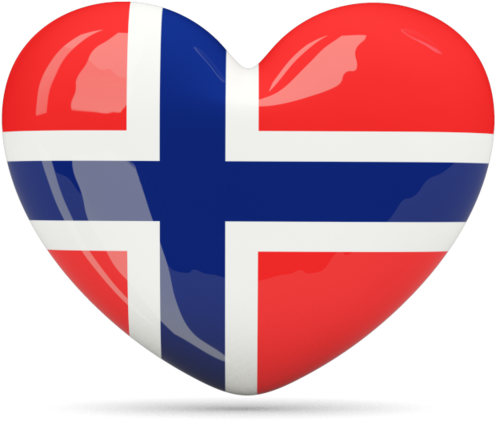 Norway In A Heart Clipart (640x480), Png Download