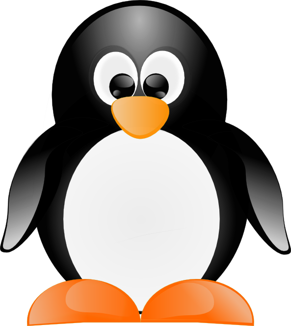 Vector Swirl Clipart Penguin - Vector Image Penguin - Png Download (593x665), Png Download