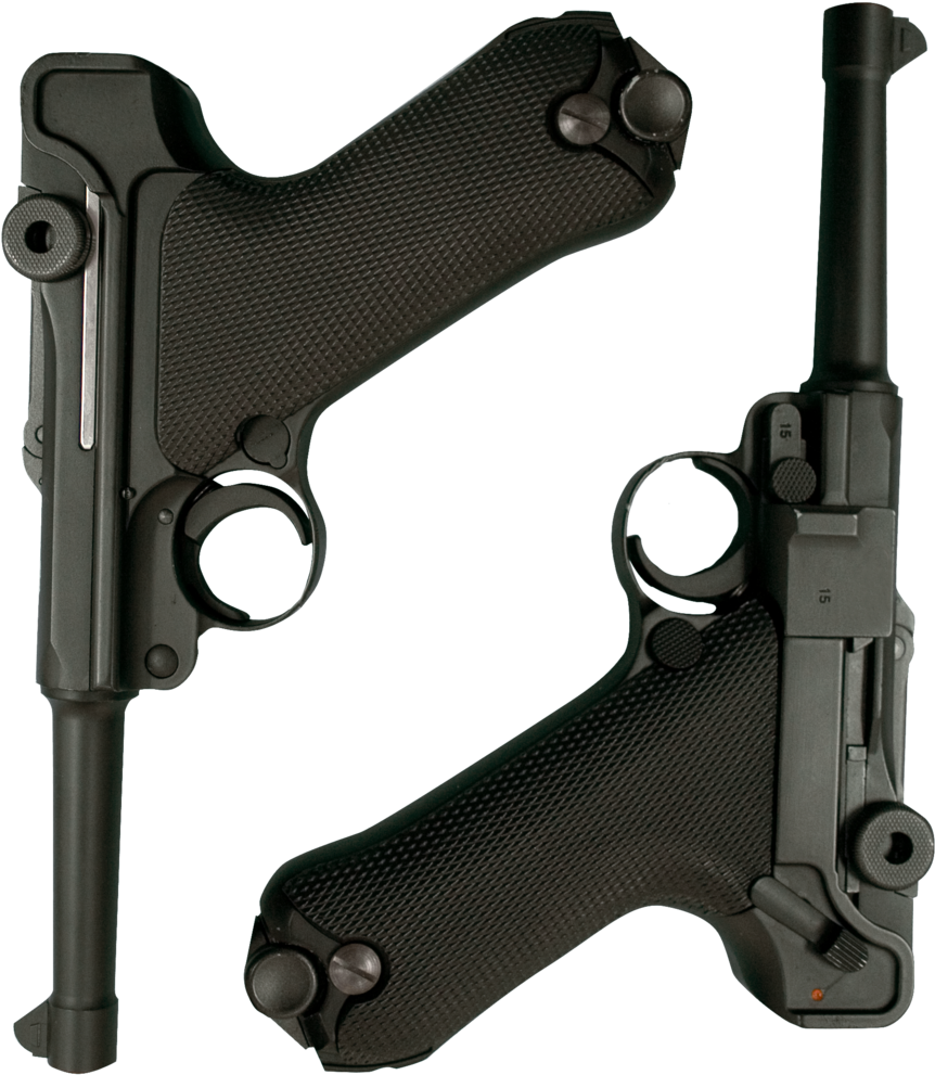 Black Hand Pistol - Firearm Clipart (1000x1000), Png Download