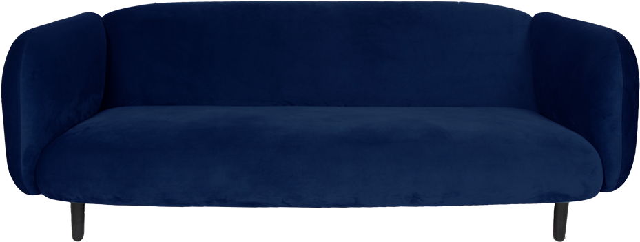 Mora Velvet Sofa - Fleux Canapé Clipart (1000x1000), Png Download
