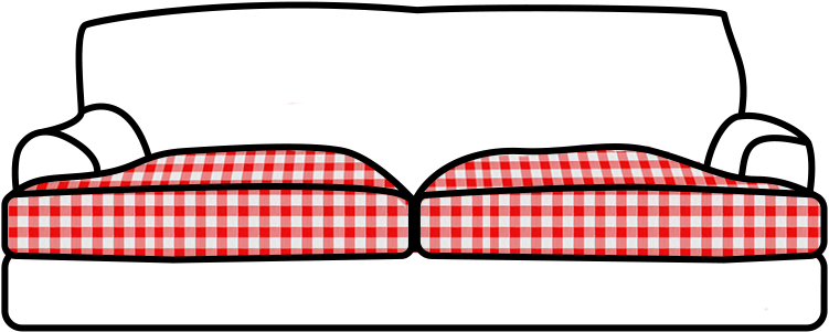 Furniture & Decor Consignment - Couch Clipart (782x753), Png Download