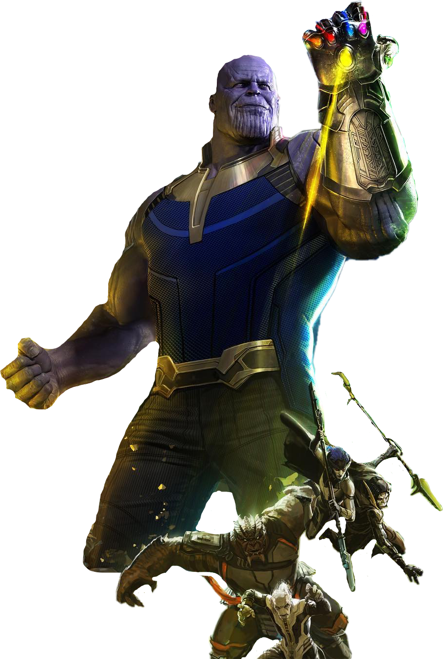 Avengers Infinity War Thanos Png Clipart (905x1346), Png Download