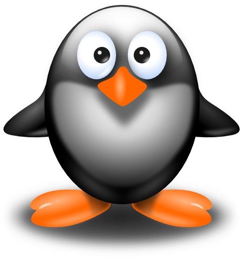 Little Digital Penguin Svg Clip Arts 522 X 594 Px - Png Download (522x594), Png Download