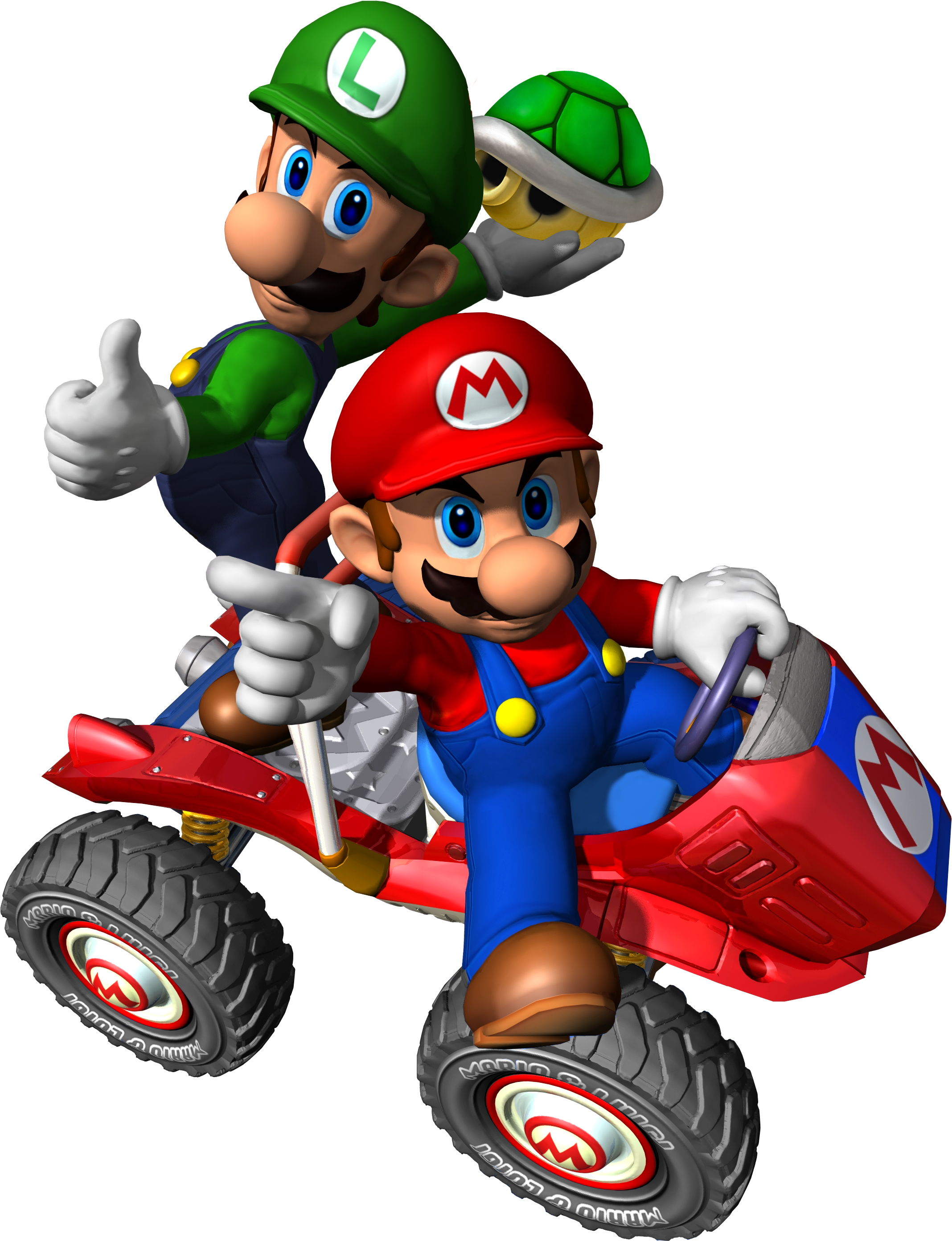 Mario And Luigi Png Transparent Image - Mario Kart Double Dash Mario And Luigi Clipart (2340x2835), Png Download