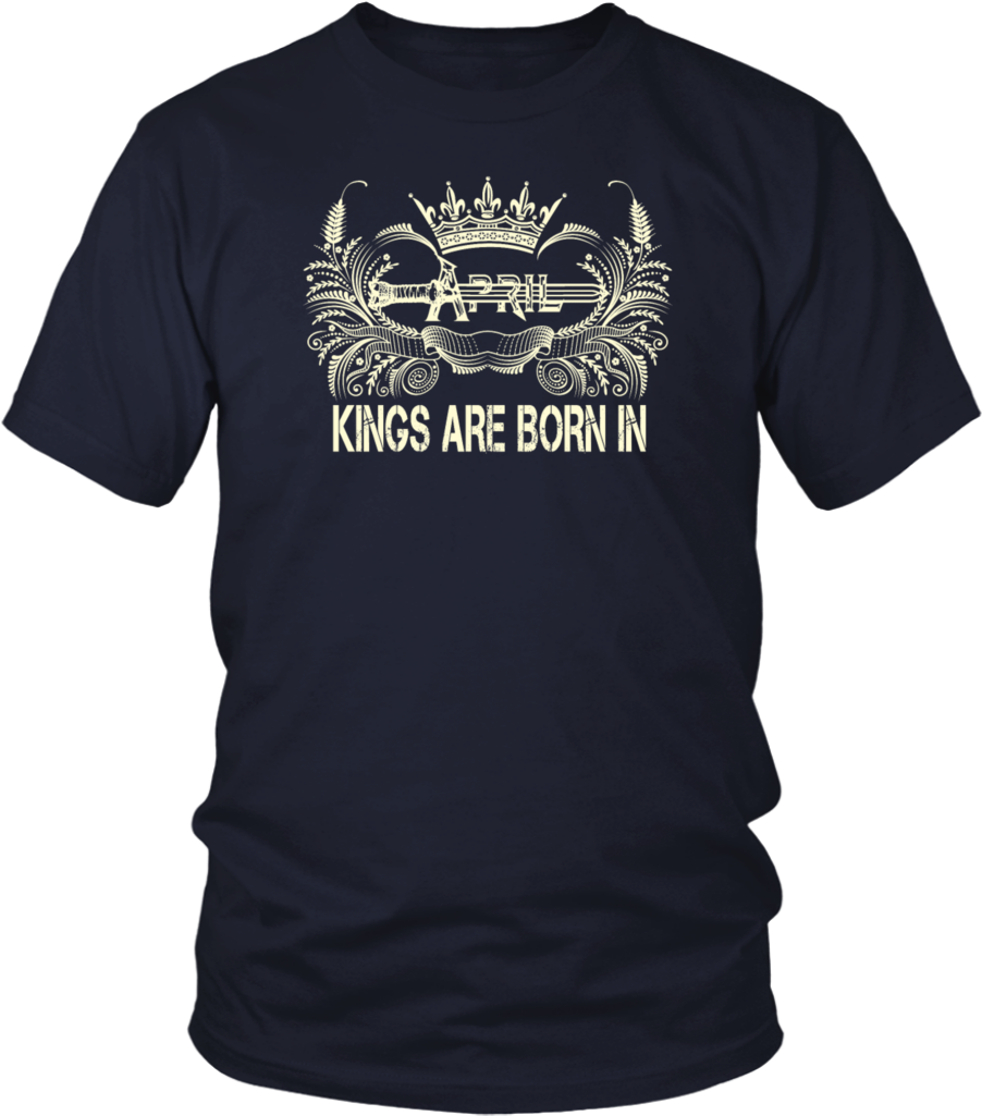 Legends Are Born In April King Queen Crown T-shirt Clipart (902x1025), Png Download