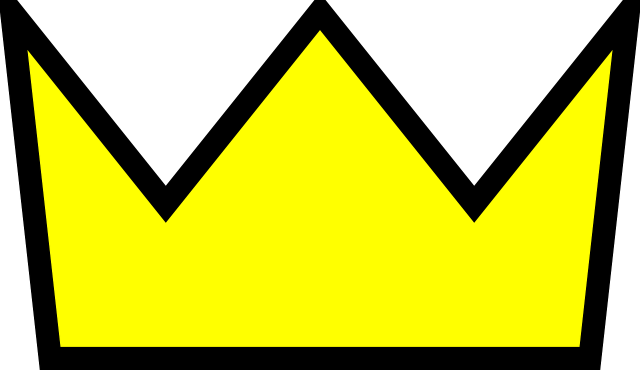 Jewelry, Crown Golden Yellow King Queen Emperor Acc - King Crown Clip Art - Png Download (1280x740), Png Download