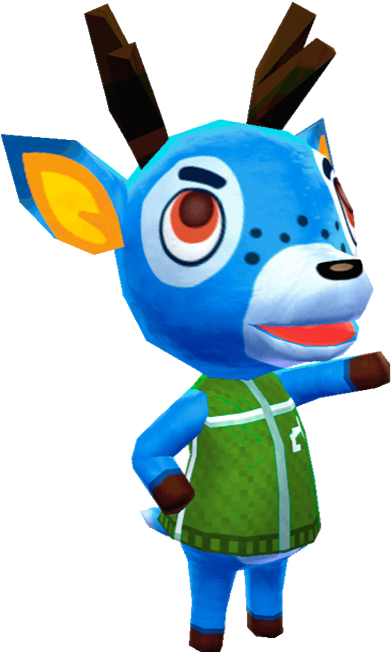 Genji Is Moving And I'd Like To Trade Bam For Him - Animal Crossing Deer Villagers Clipart (489x659), Png Download