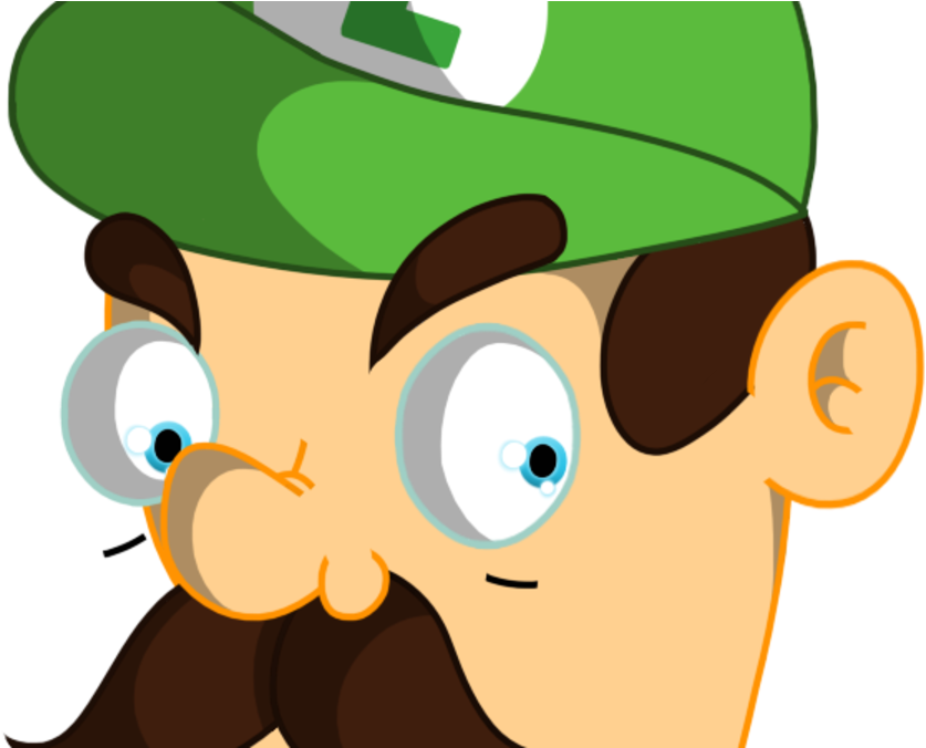 Luigi Death Stare Png , Png Download - Luigi Death Stare Png Clipart (837x676), Png Download