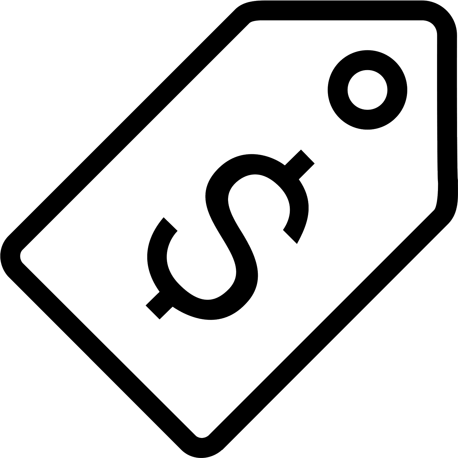 White Price Tag Png - Pricing Icon Clipart (1600x1600), Png Download